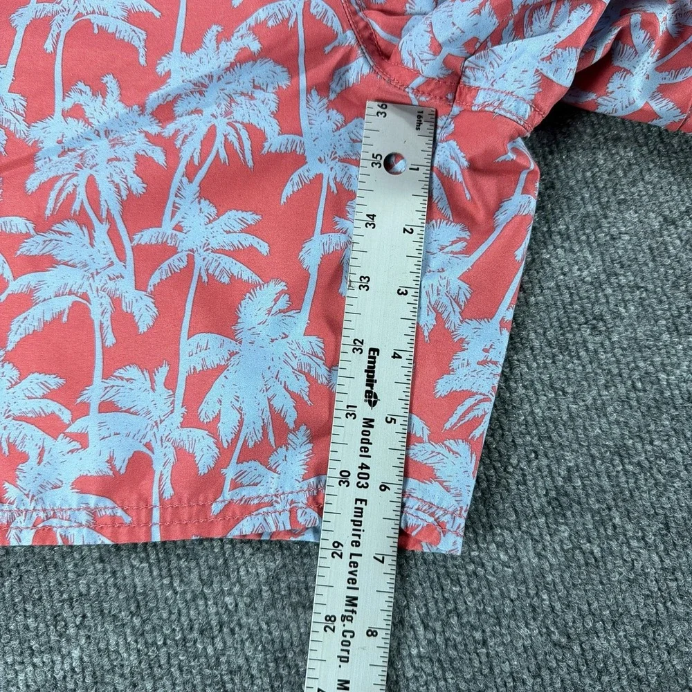 Vineyard Vines Mens Large Swim Trunks Red Palm Tree Mesh Lined Shorts Summer